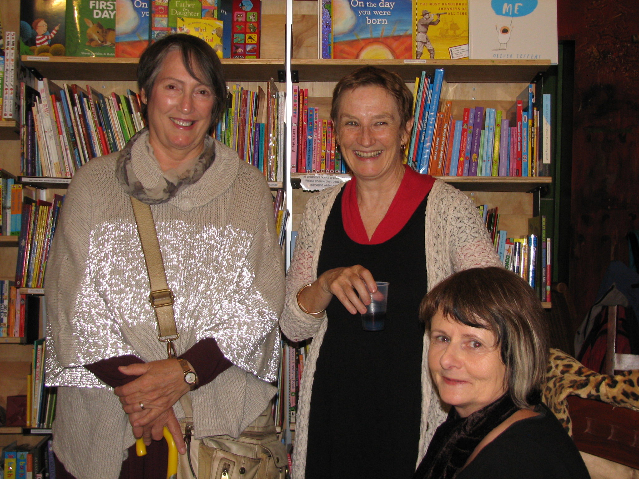 Anna Couani, Annee Lawrence and Jane Skelton Newtown launch of Lives of the Dead